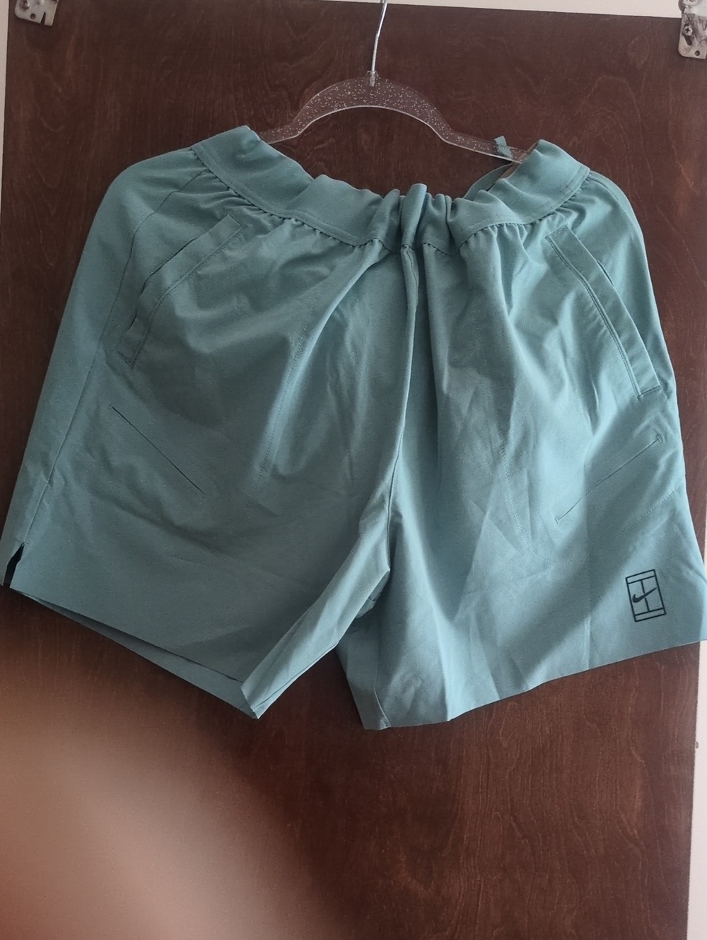 Nike Men's Light Teal Green Athletic Shorts